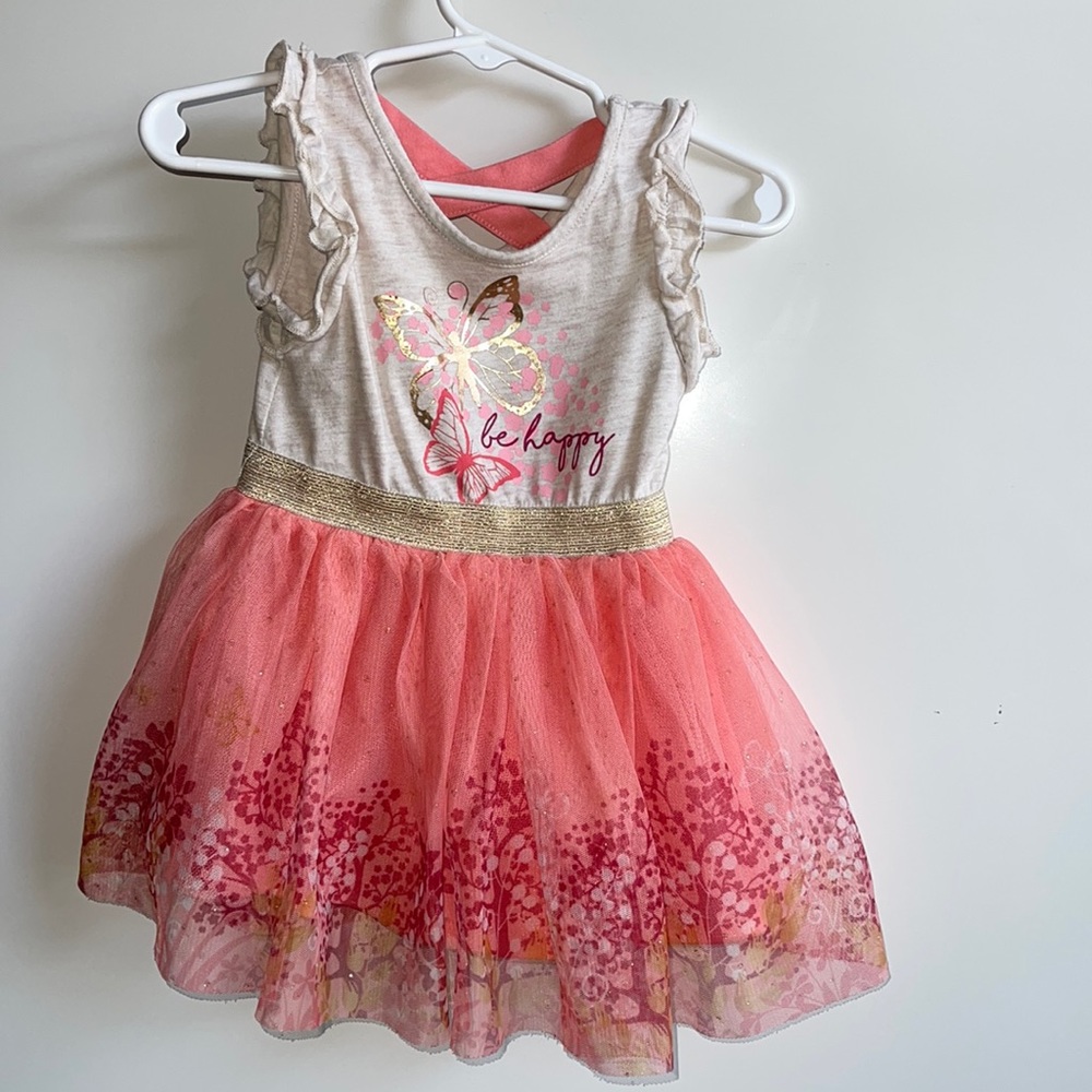 Little Lass Baby Girl Dress Size 18 Months Butterfly